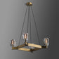 Cono Crystal Square Chandelier 36"-Meet Lighting
