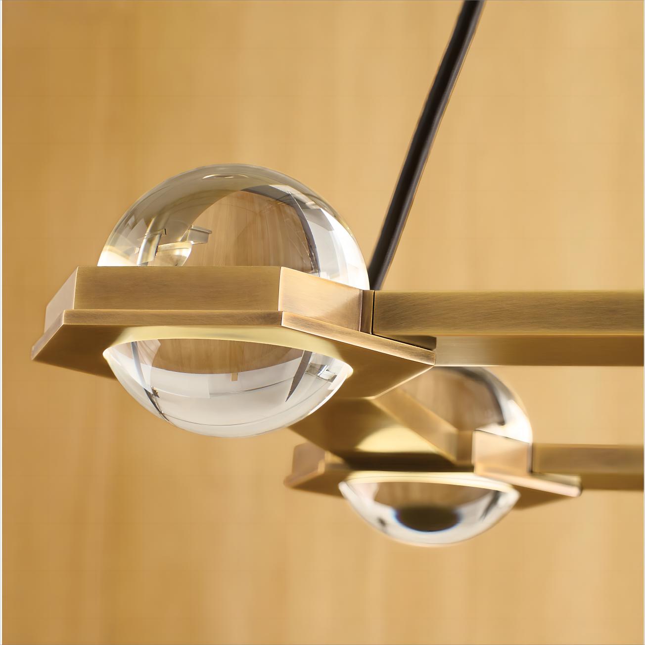 Cosmos Rectangular Chandelier-Meet Lighting