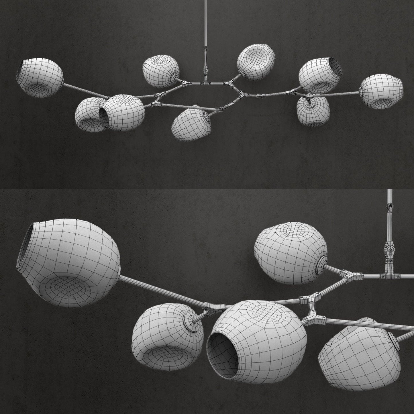 Covington Horizontal Globe Branching Bubble Chandelier-Meet Lighting