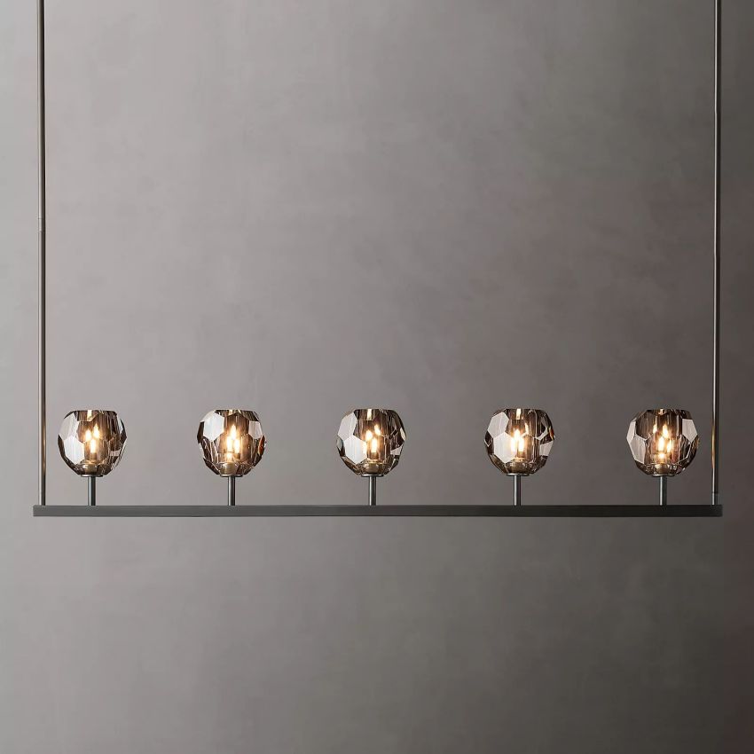 Crysball Linear Chandelier-Meet Lighting