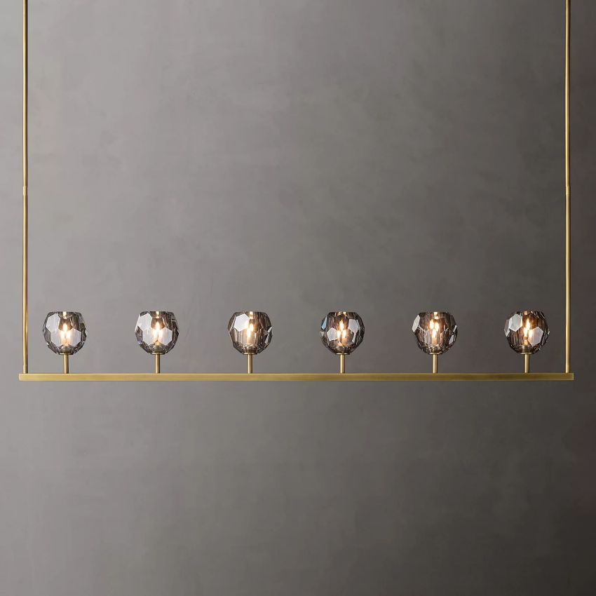 Crysball Linear Chandelier-Meet Lighting