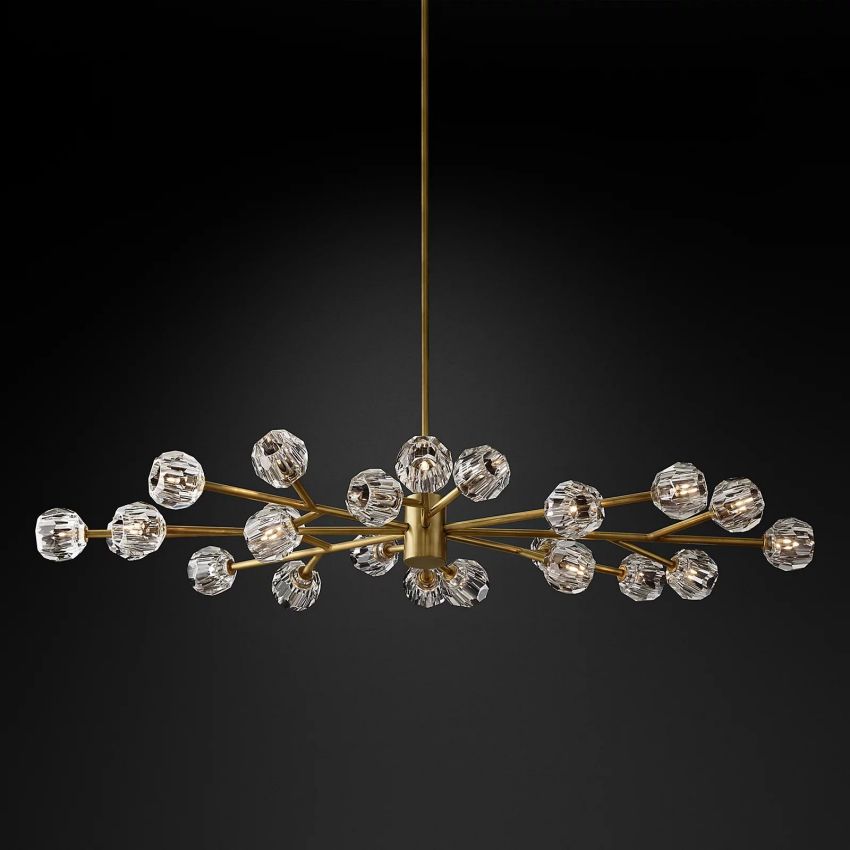 Boule Oval Chandelier 72"-MEET LIGHTING