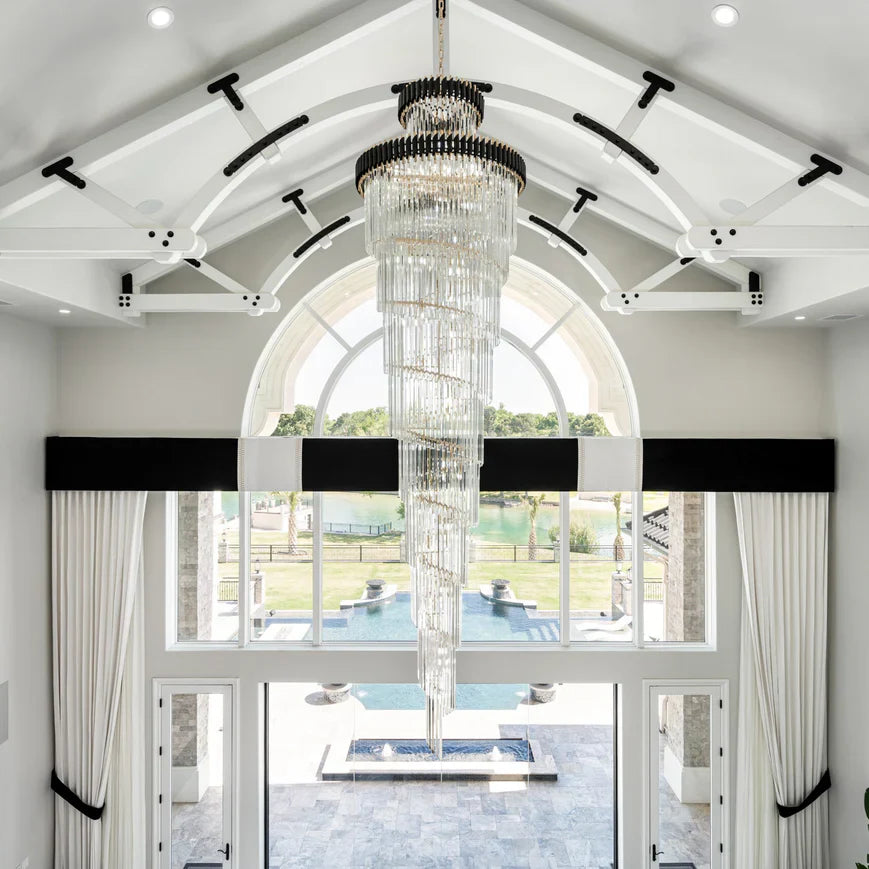 Cyrus Multiple Tier Crystal Chandelier-MEET LIGHTING