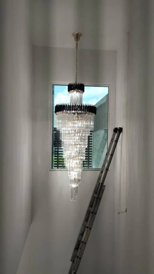 Cyrus Multiple Tier Crystal Chandelier-MEET LIGHTING