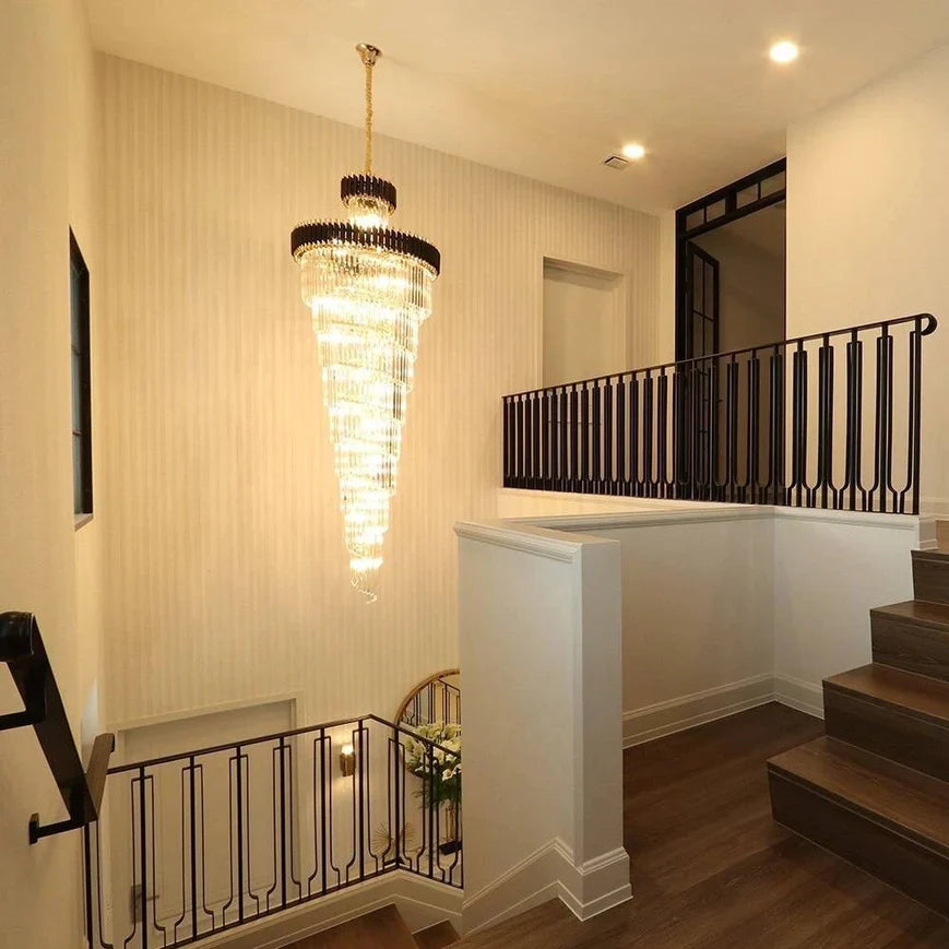 Cyrus Multiple Tier Crystal Chandelier-MEET LIGHTING