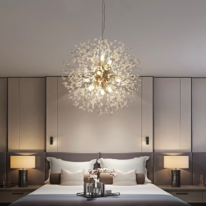Dandelion Chandelier Sputnik Sphere In Firework Shape Modern Ceiling Light-MEET LIGHTING