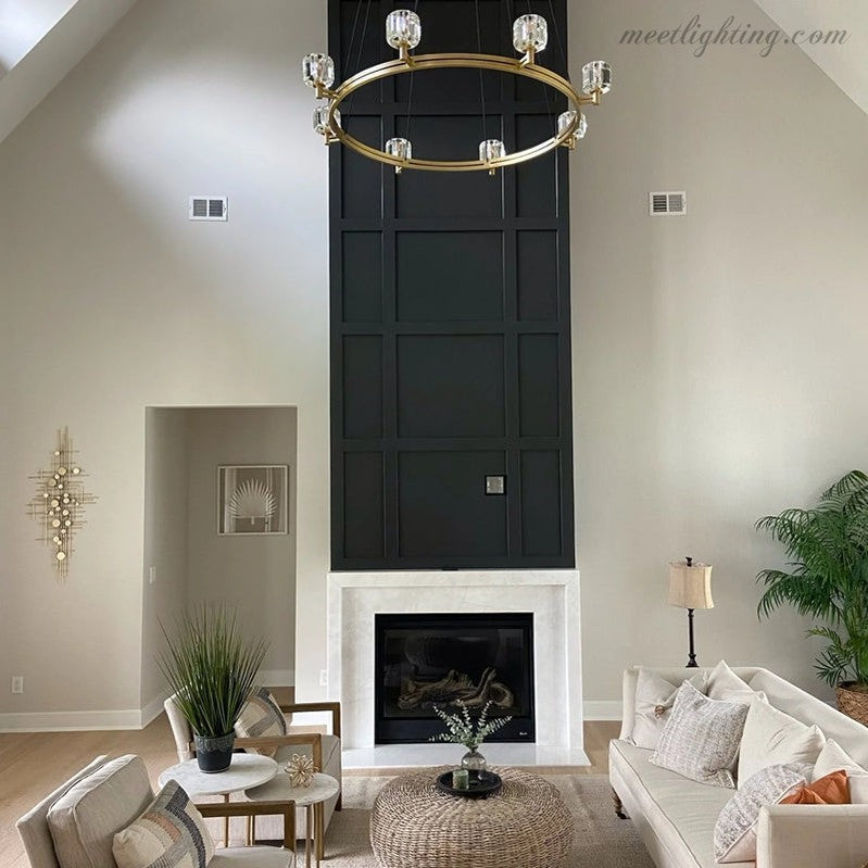 Demart Round Chandelier 60" for Living Room, Bedroom, Dining Table-MEET LIGHTING