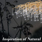 Doris Crystal Rectangular Branch Chandelier L45"-Meet Lighting