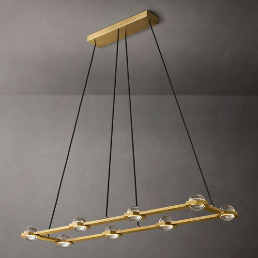 Ecbatant Rectangular Chandelier 54"-Meet Lighting