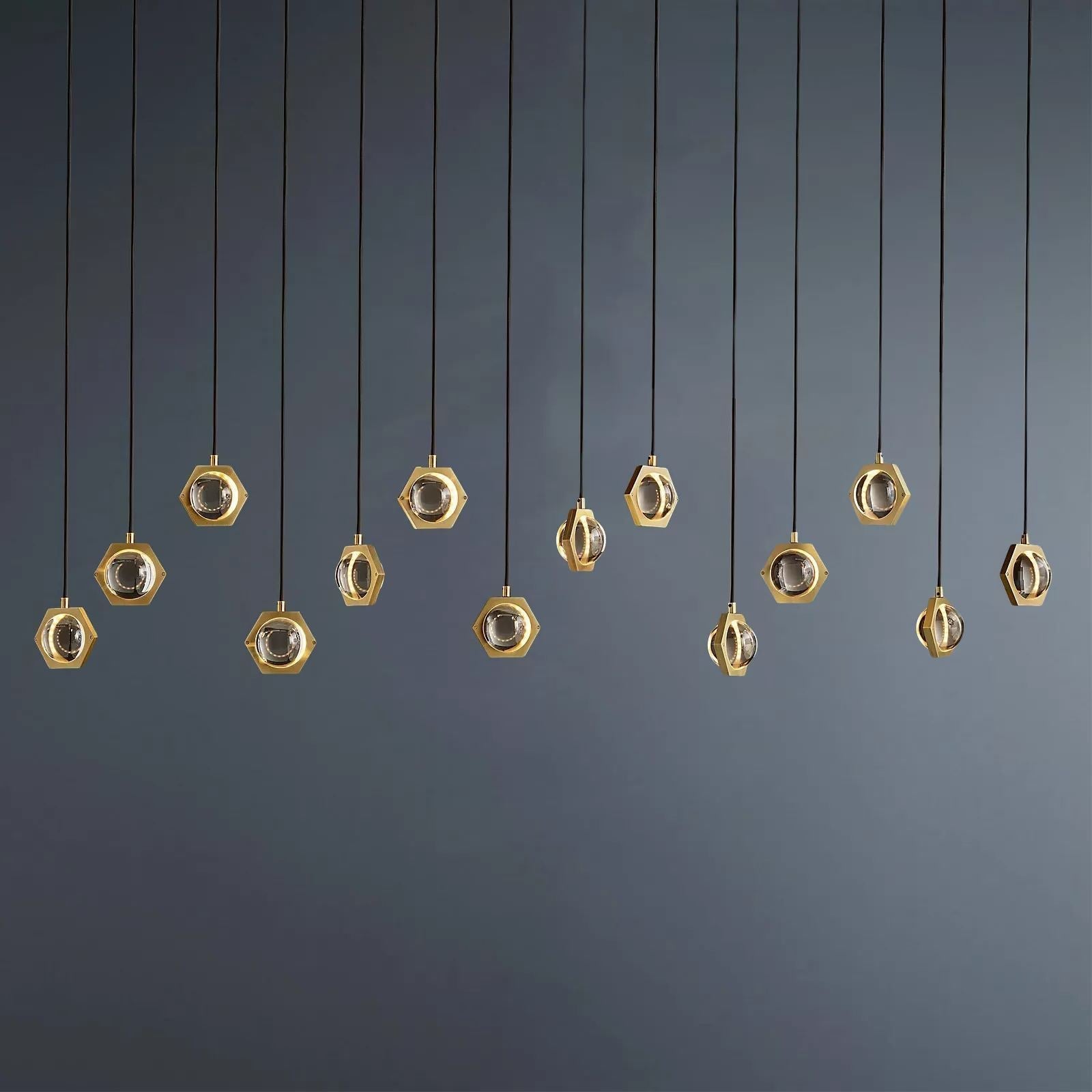 Eclatant Linear Chandelier W 72''-Meet Lighting