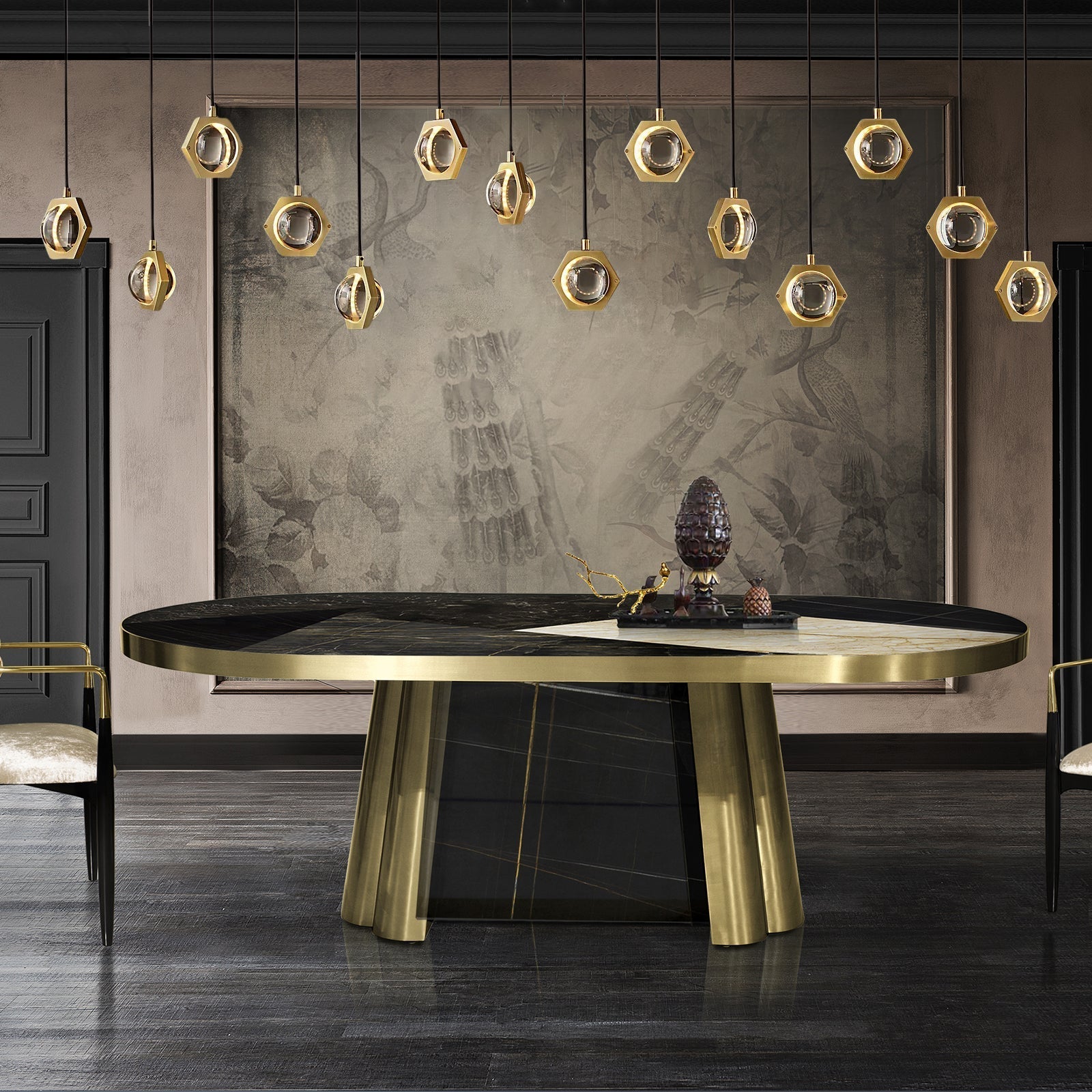 Eclatant Linear Chandelier W 72''-Meet Lighting