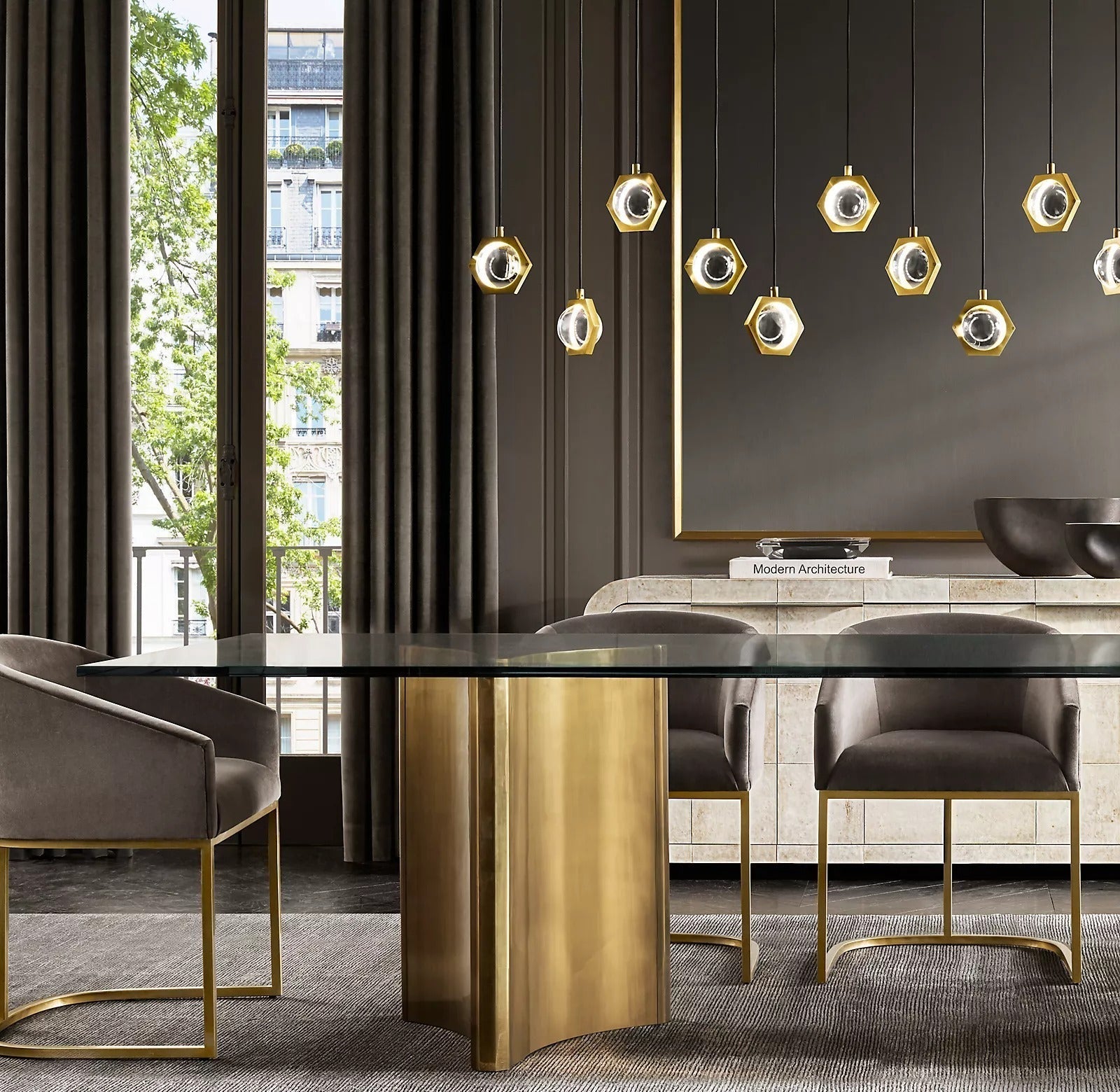 Eclatant Linear Chandelier W 72''-Meet Lighting