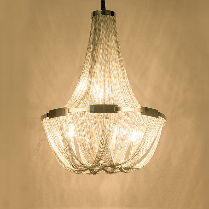 Eldorado Luxury Aluminum Chain Tassel Chandelier-Meet Lighting