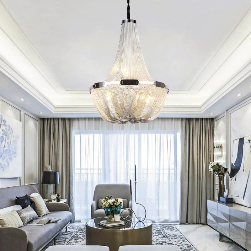 Eldorado Luxury Aluminum Chain Tassel Chandelier-Meet Lighting