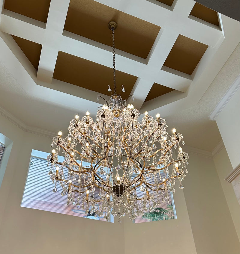 Empire Maria Theresa Crystal Chandelier 60” /50-LIGHT-MEET LIGHTING