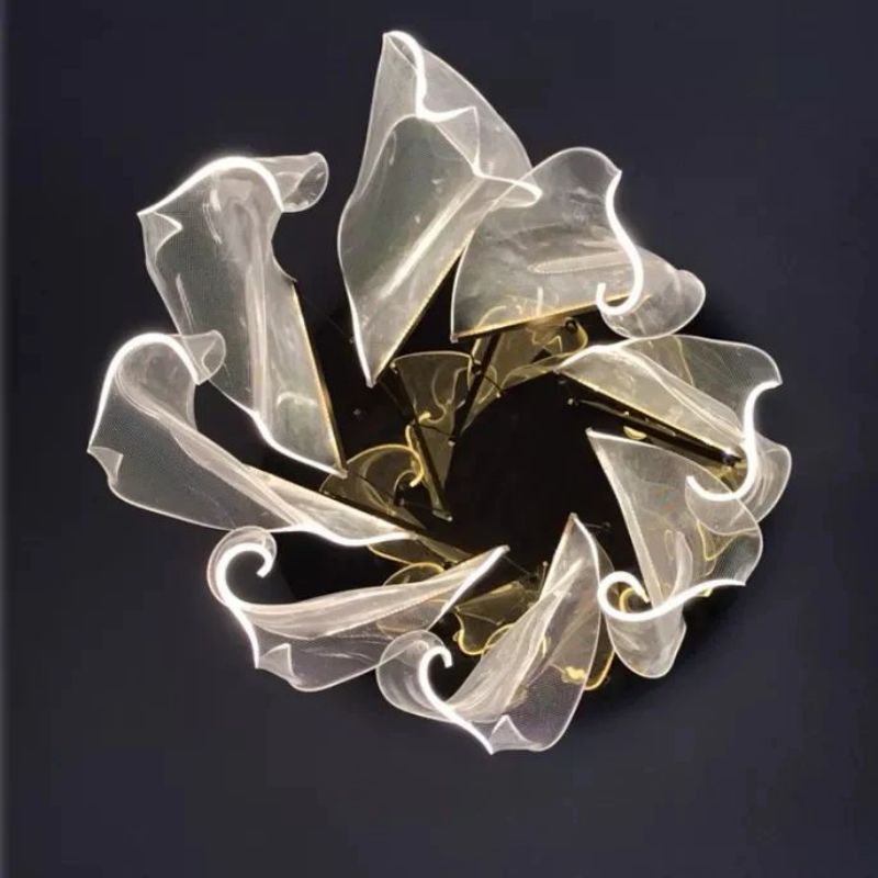 Flame Branch Chandelier-Meet Lighting