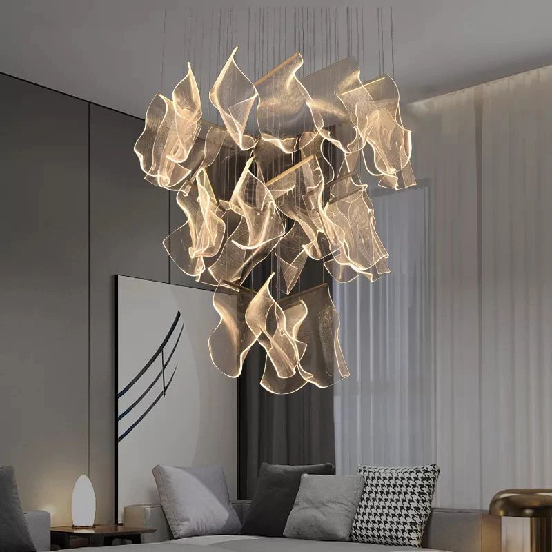 Flame Branch Chandelier-Meet Lighting