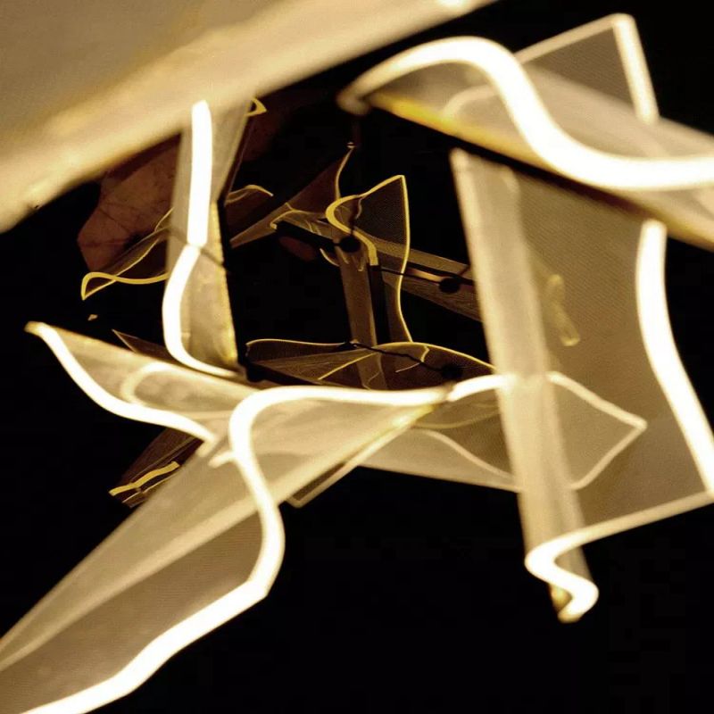 Flame Branch Chandelier-Meet Lighting