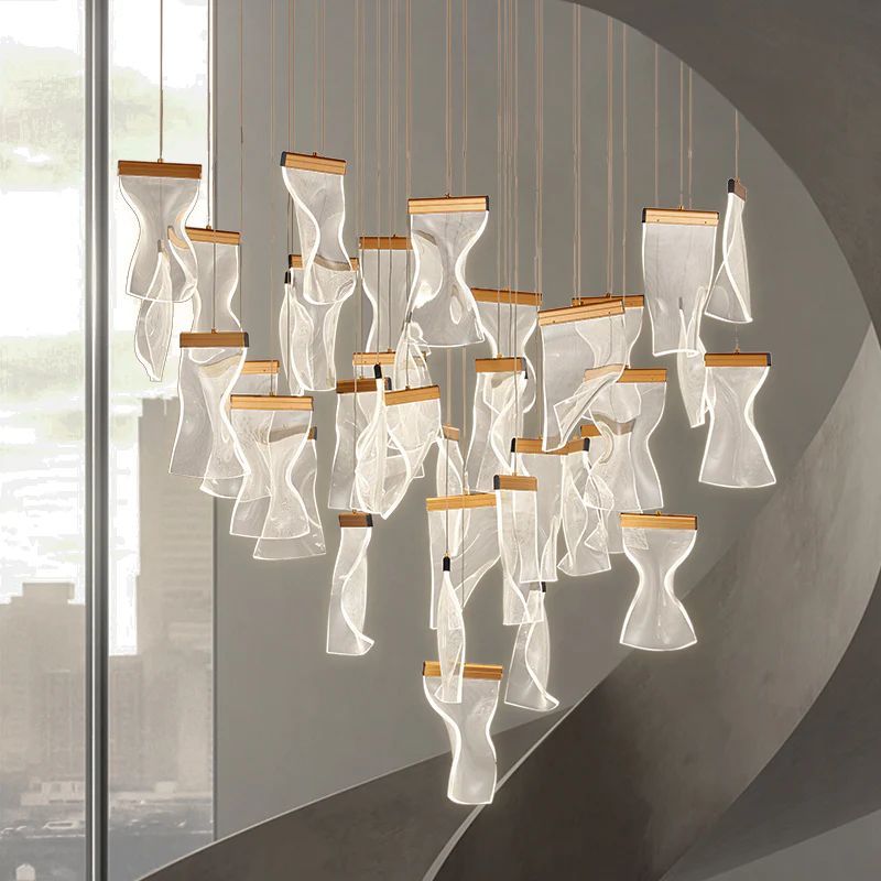 Flame Branch Chandelier-Meet Lighting