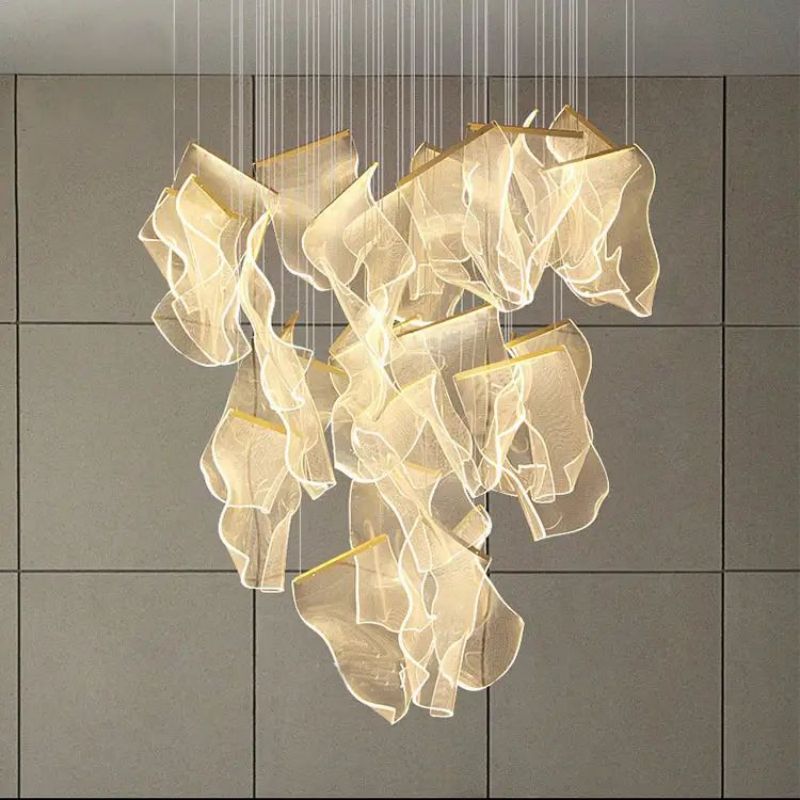 Flame Branch Chandelier-Meet Lighting