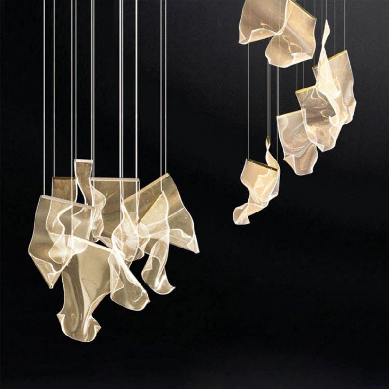 Flame Branch Chandelier-Meet Lighting