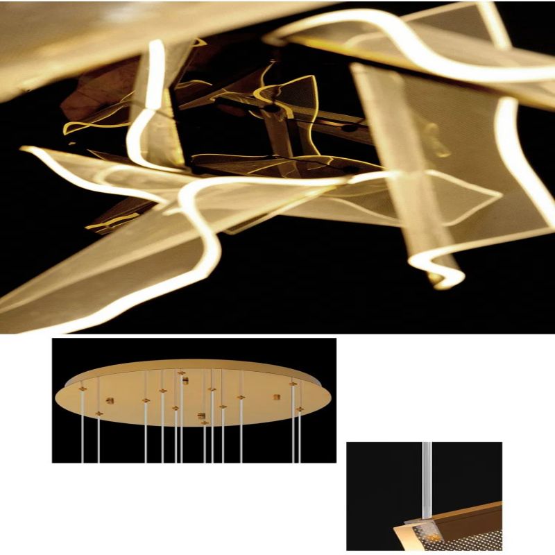 Flame Branch Chandelier-Meet Lighting