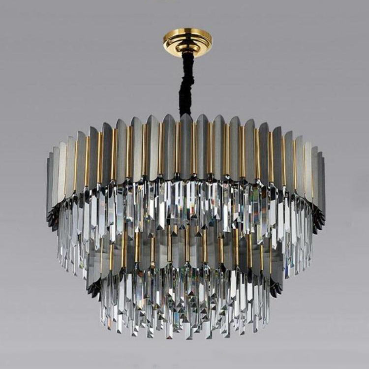 Flavian Double Tier Crystal Chandelier-MEET LIGHTING
