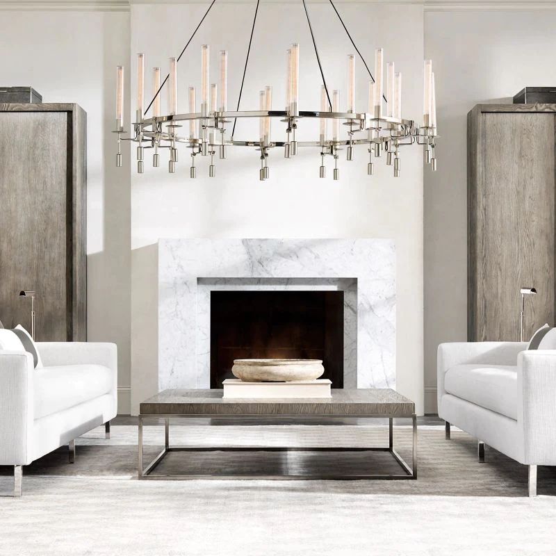 Fonta Round Chandelier 58"-MEET LIGHTING