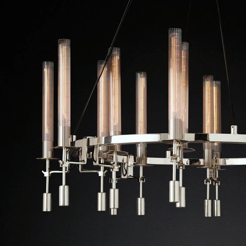 Fonta Round Chandelier 58"-MEET LIGHTING