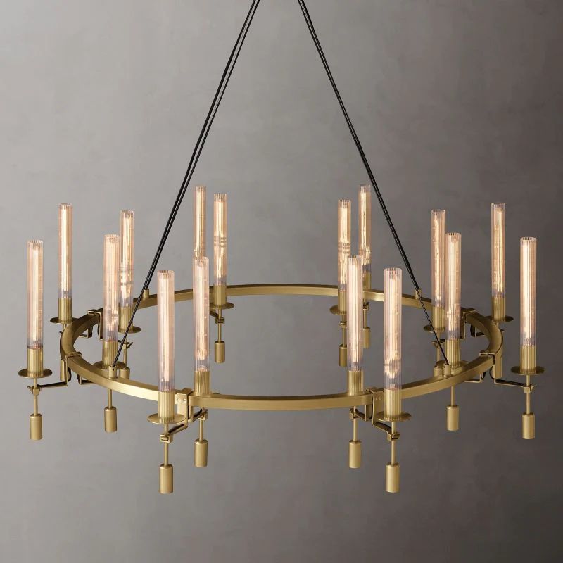 Fonta Round Chandelier 58"-MEET LIGHTING