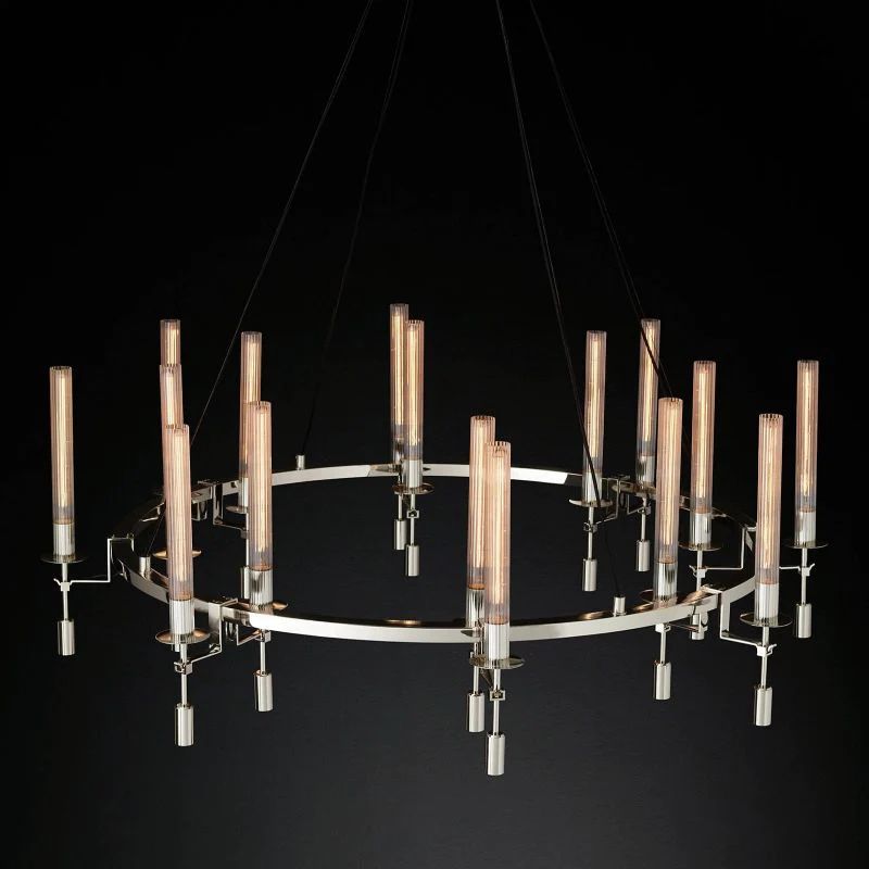 Fonta Round Chandelier 58"-MEET LIGHTING
