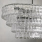 Ghiaccio Oval Art Glass Chandelier-Meet Lighting