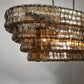 Ghiaccio Oval Art Glass Chandelier-Meet Lighting