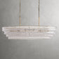 Ghiaccio Oval Art Glass Chandelier-Meet Lighting