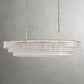 Ghiaccio Oval Art Glass Chandelier-Meet Lighting
