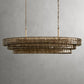 Ghiaccio Oval Art Glass Chandelier-Meet Lighting