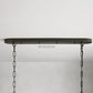 Ghiaccio Oval Art Glass Chandelier-Meet Lighting