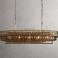 Ghiaccio Oval Art Glass Chandelier-Meet Lighting