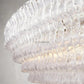Ghiaccio Oval Art Glass Chandelier-Meet Lighting