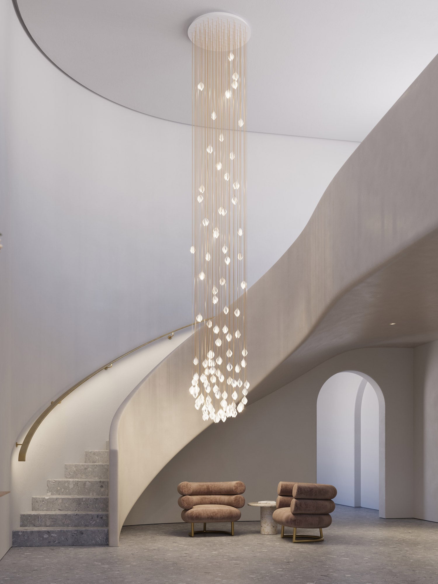 Grand Nordic Magnolia Blossom Ceramic Pendant Chandelier-Meet Lighting