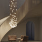 Grand Nordic Magnolia Blossom Ceramic Pendant Chandelier-Meet Lighting