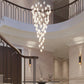 Grand Nordic Magnolia Blossom Ceramic Pendant Chandelier-Meet Lighting
