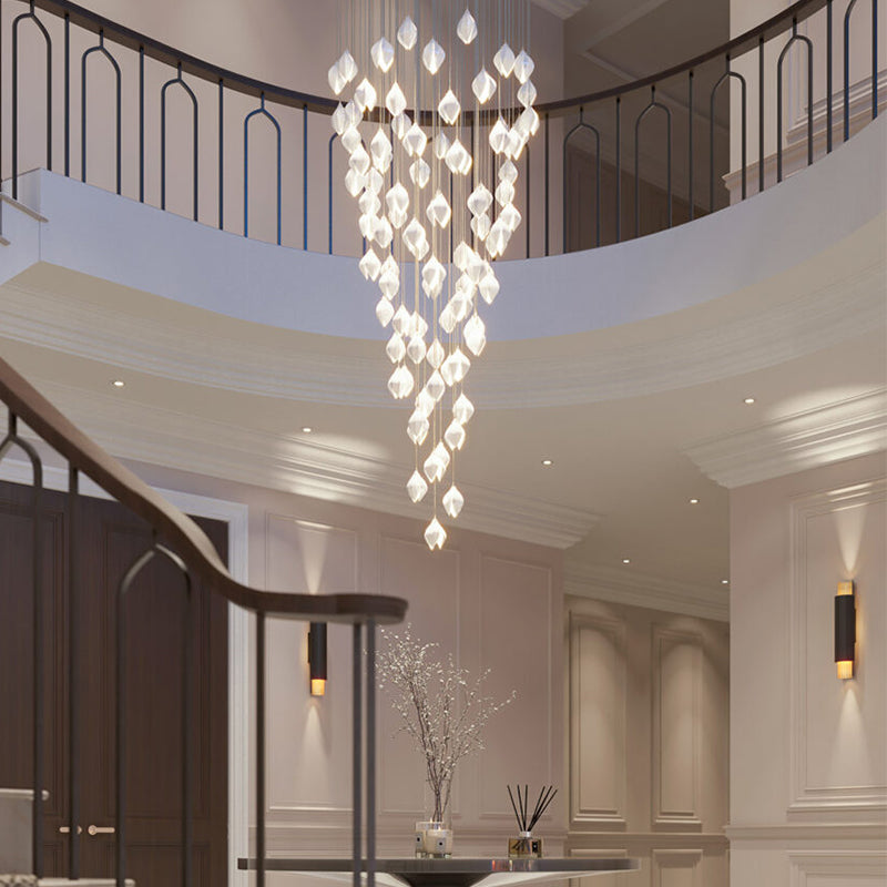 Grand Nordic Magnolia Blossom Ceramic Pendant Chandelier-Meet Lighting