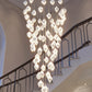 Grand Nordic Magnolia Blossom Ceramic Pendant Chandelier-Meet Lighting