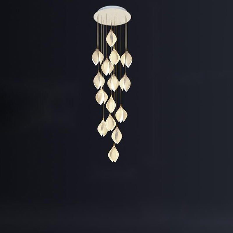 Grand Nordic Magnolia Blossom Ceramic Pendant Chandelier-Meet Lighting
