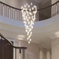 Grand Nordic Magnolia Blossom Ceramic Pendant Chandelier-Meet Lighting