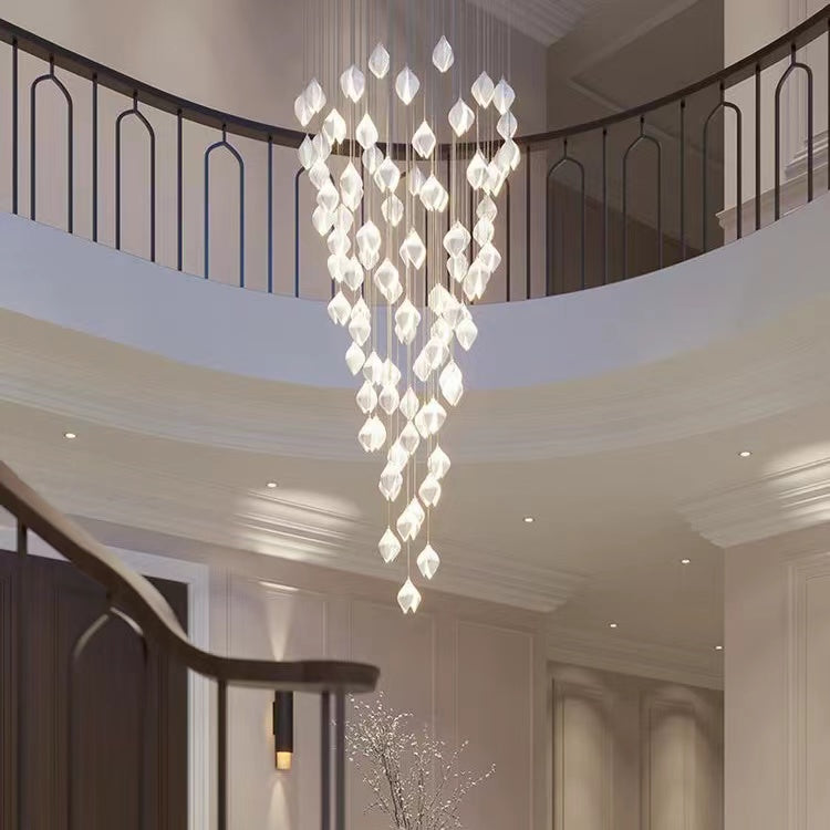Grand Nordic Magnolia Blossom Ceramic Pendant Chandelier-Meet Lighting