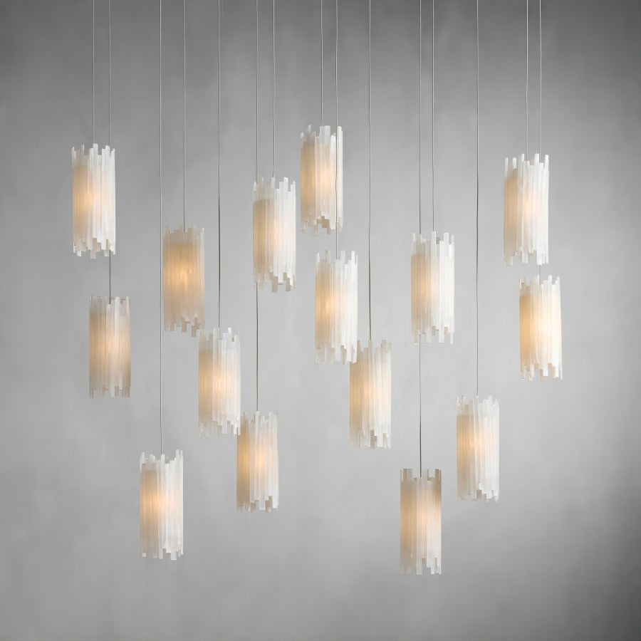 Gule Rectangular Chandelier-Meet Lighting