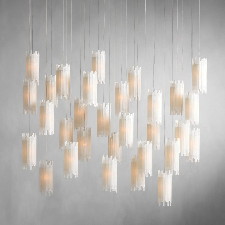 Gule Rectangular Chandelier-Meet Lighting