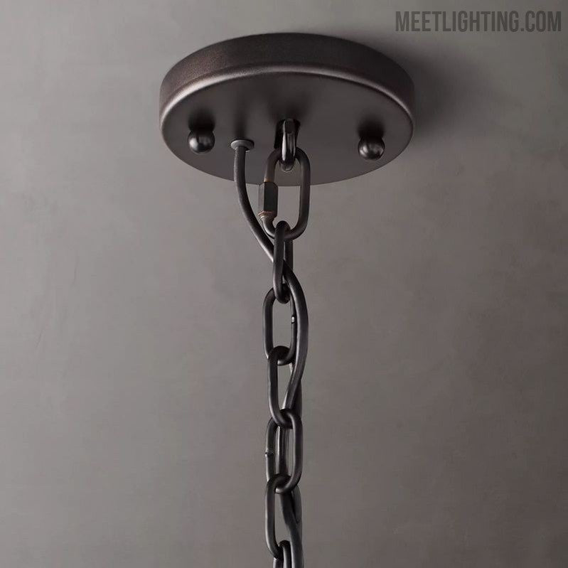 Harlow Calcite Round Chandelier 60"-MEET LIGHTING